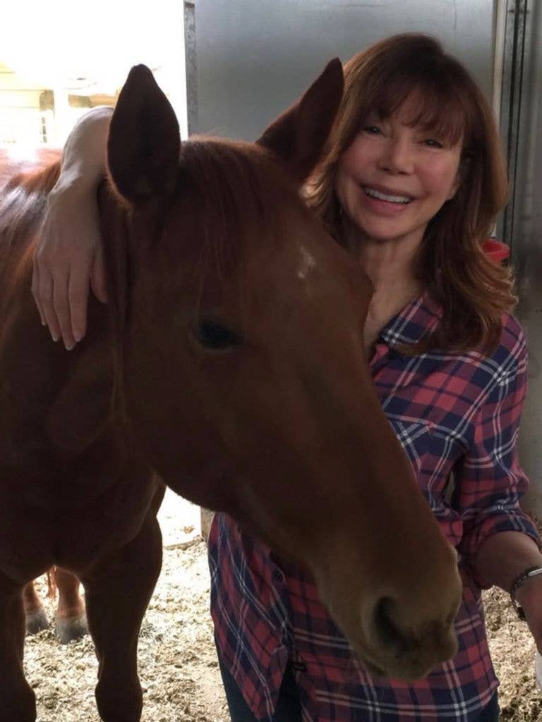 victoria principal with her horse