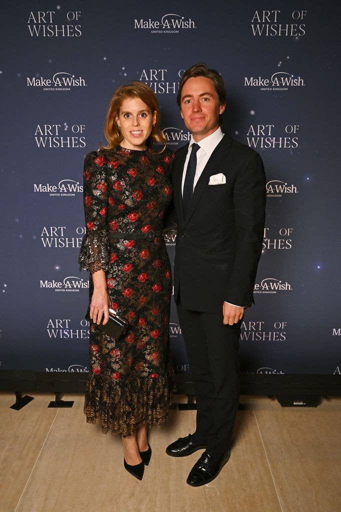 Princess Beatrice  and Edoardo Mapelli Mozzi attend the Art Of Wishes Gala 2025