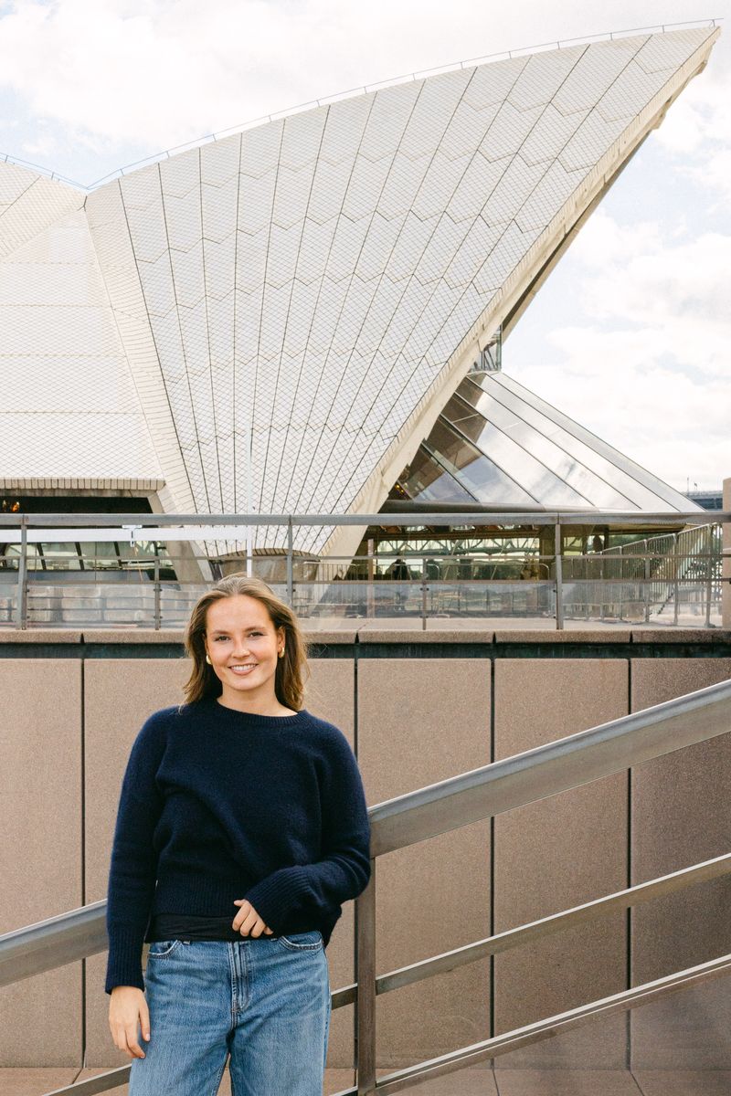Princess Ingrid Alexandra on the campus of the University of Sydney