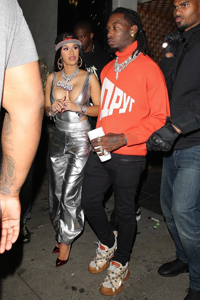 Cardi B & Offset Leave A Club