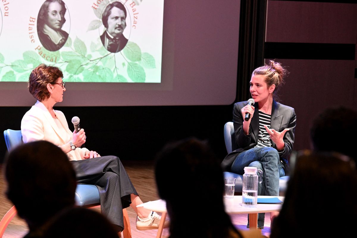 Charlotte Casiraghi was at the Caroline Media Library in Monaco on April 8, 2026, for a book signing and discussion of her essay "La Fêlure" (The Crack).