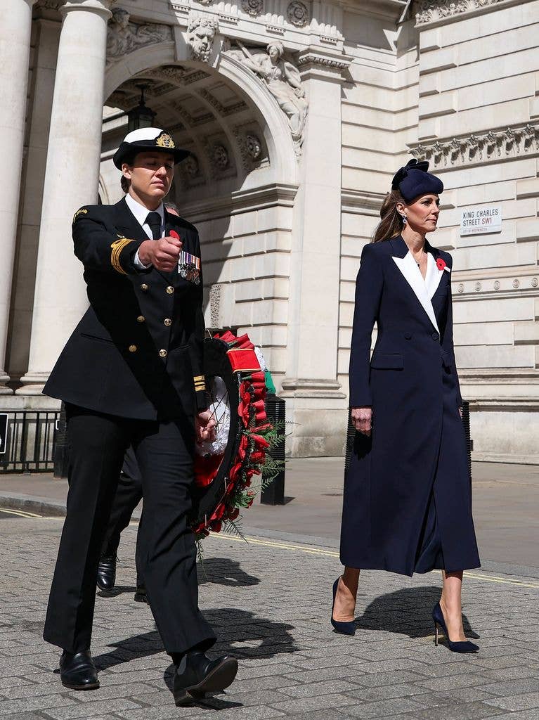 Princess Kate took part in the parade on Anzac Day