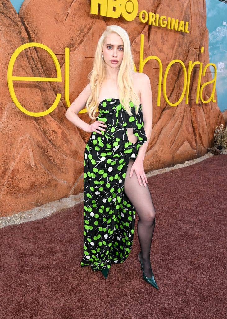 chloe cherry euphoria green dress