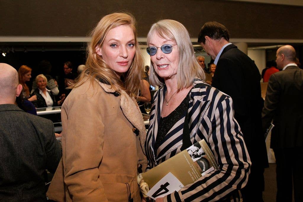 Uma Thurman (L) and Nena Thurman attend the 11th annual Tibet House Benefit Auction to preserve Tibetan culture at Christie's Auction House on December 16, 2013 in New York City.  (Photo by Brian Ach/Getty Images for Tibet House)