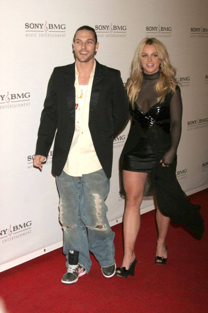 Kevin Federline and Britney Spears during 2006 Grammy Awards 