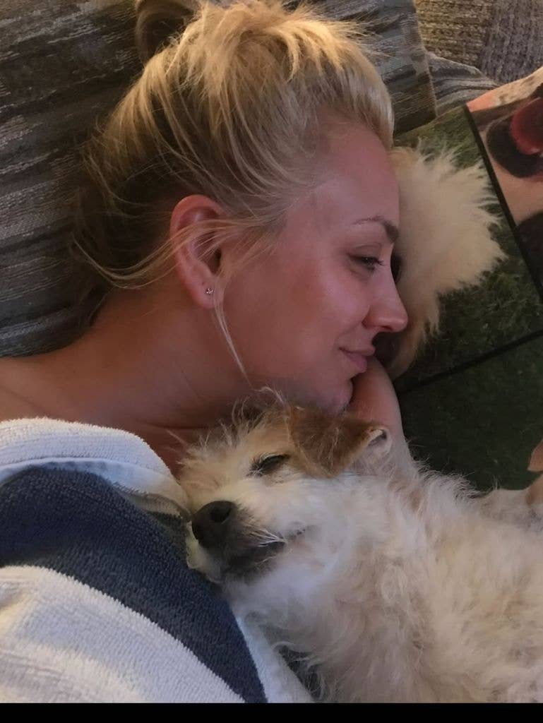 Kaley and Ruby share a sweet moment 