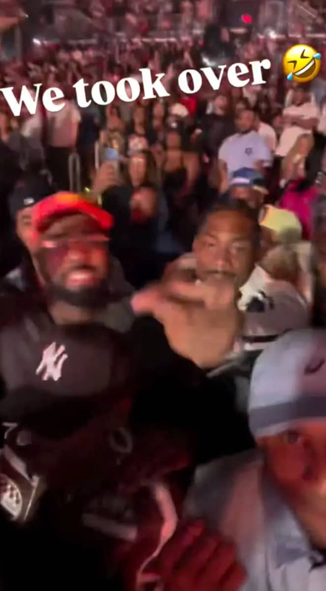 The NFL star appeared relaxed and upbeat, dancing as Cardi B performed her verse from “Thotiana Remix.”