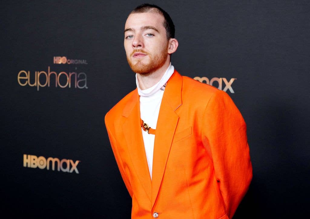 Angus Cloud attends HBO's "Euphoria" Season 2 Photo Call at Goya Studios on January 05, 2022 in Los Angeles, California.