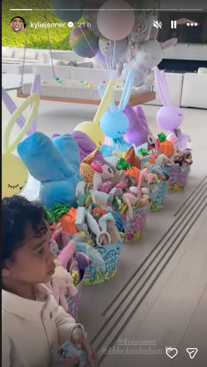 The standout item? Giant 10-pound chocolate bunnies that instantly became the centerpiece of the celebration. 