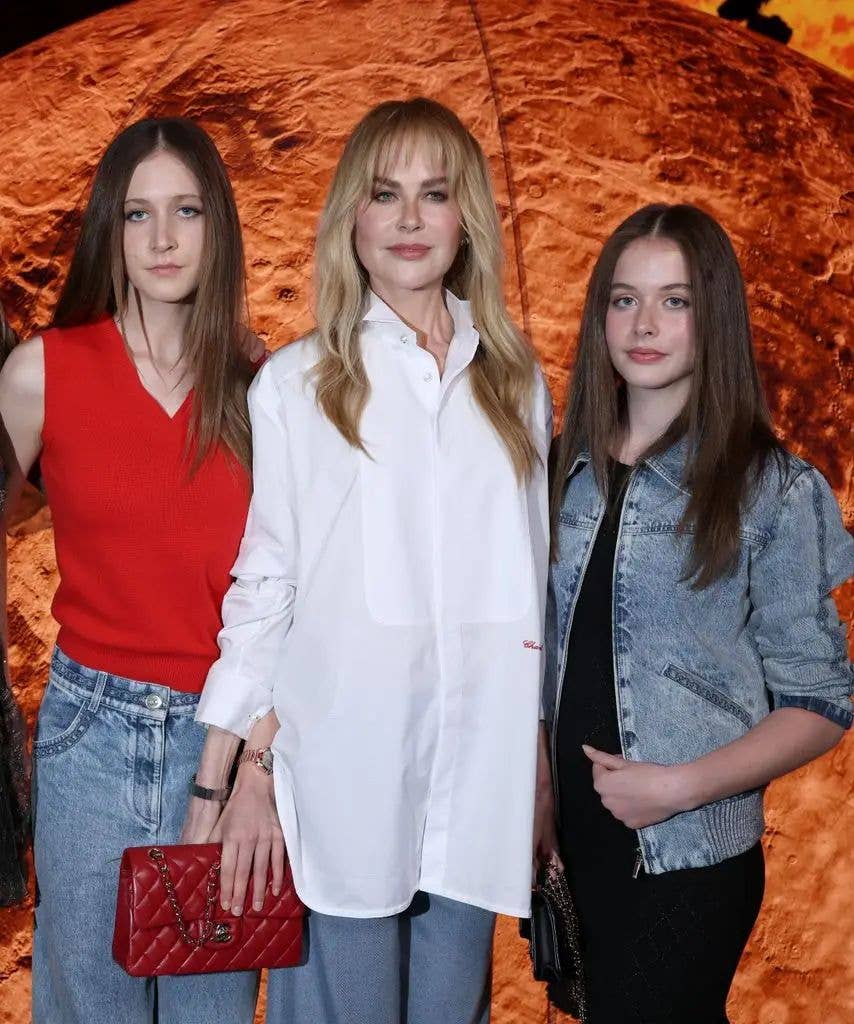 Nicole with her daughters, Sunday and Faith