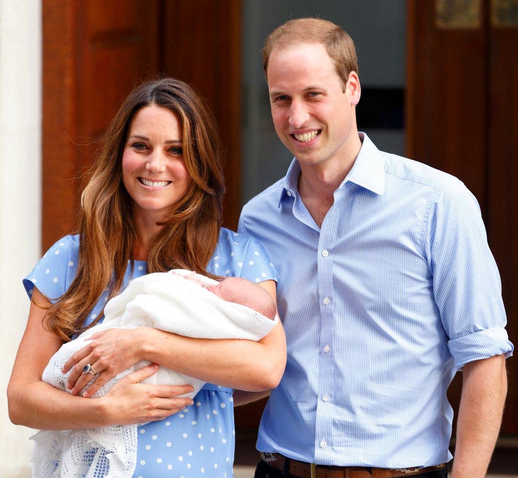 Prince William said he and Kate were 'on a high' after George was born