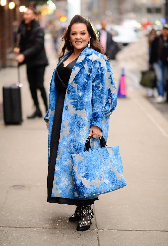 Melissa McCarthy is seen outside "The Late Show with Stephen Colbert" 
