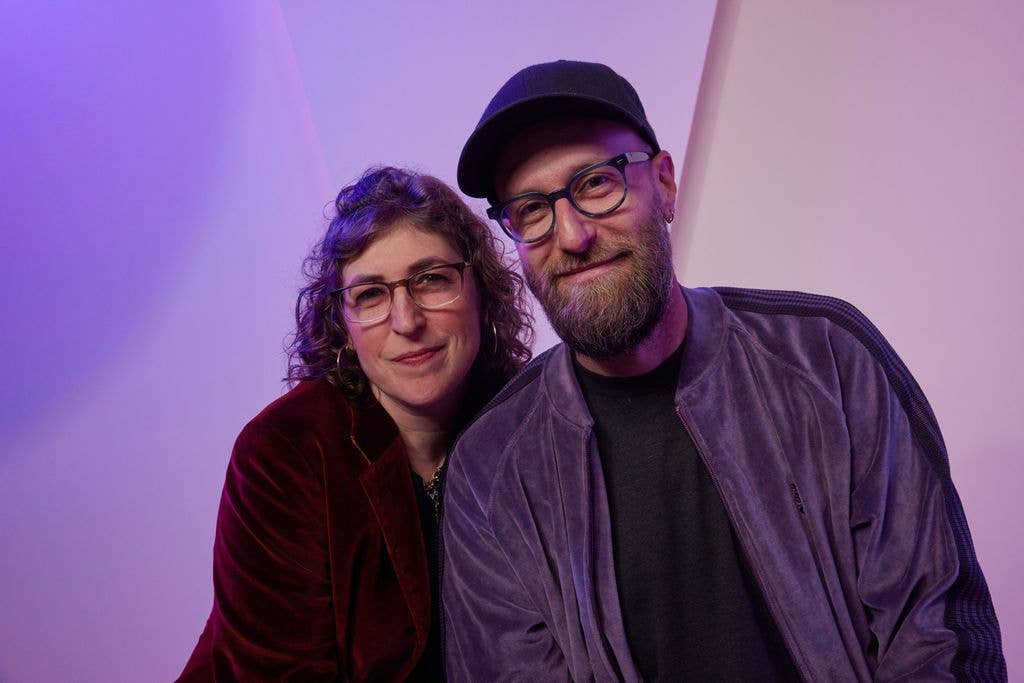 Mayim Bialik and Jonathan Cohen