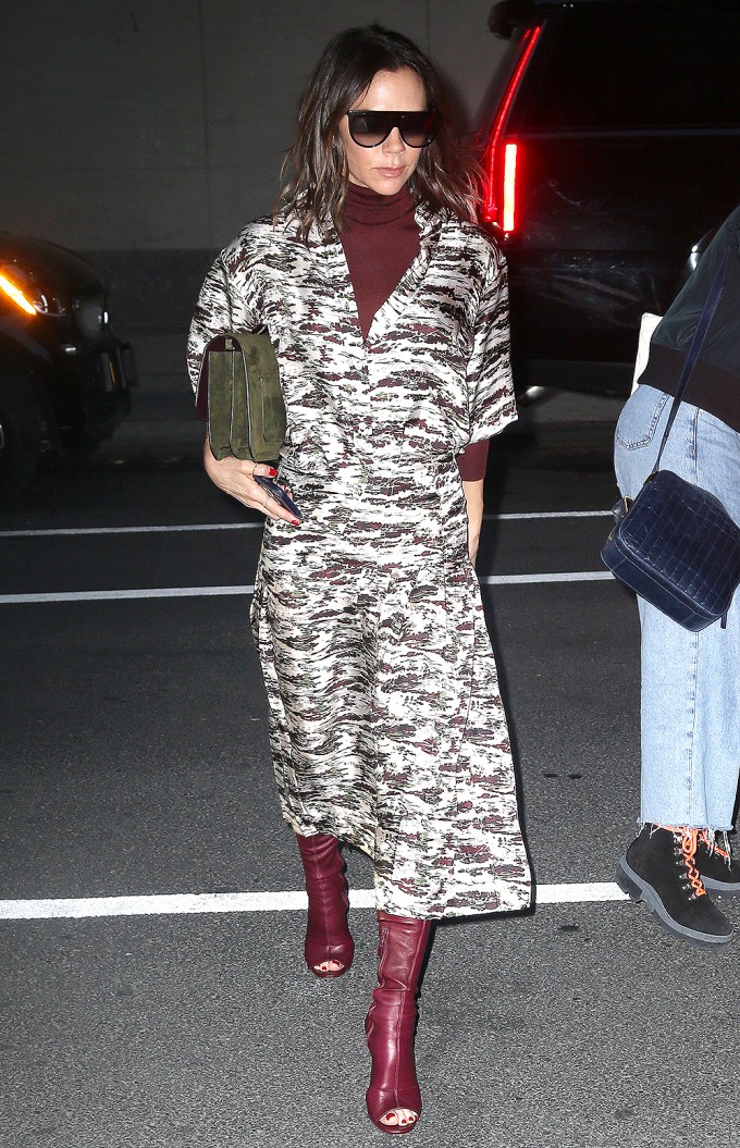 Victoria Beckham walking