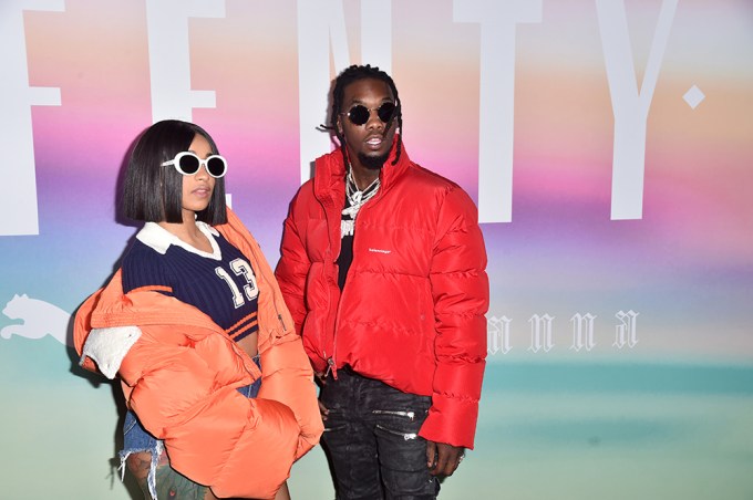 Cardi B & Offset At Rihanna’s Fenty Puma Show