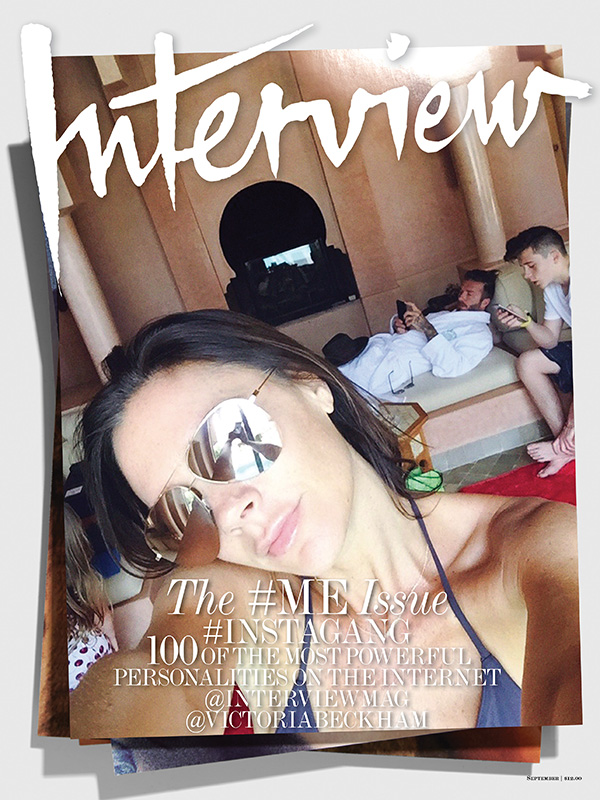 Victoria Beckham poses for a selfie