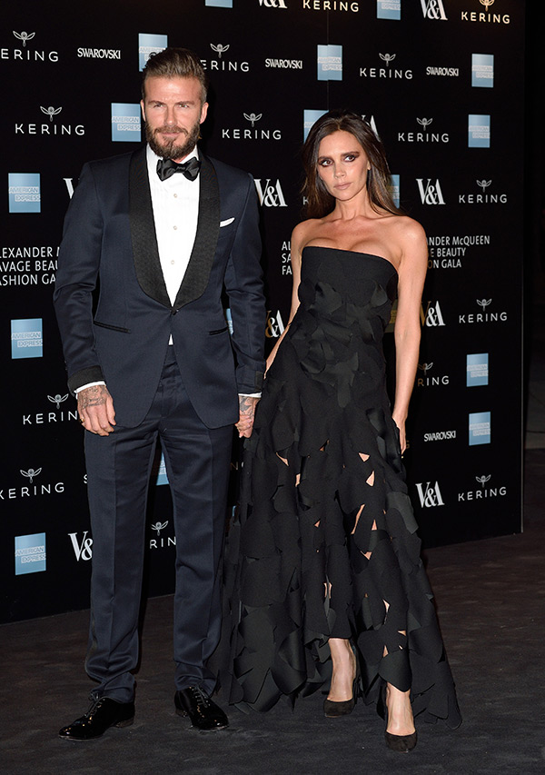 Victoria Beckham and David Beckham go glam
