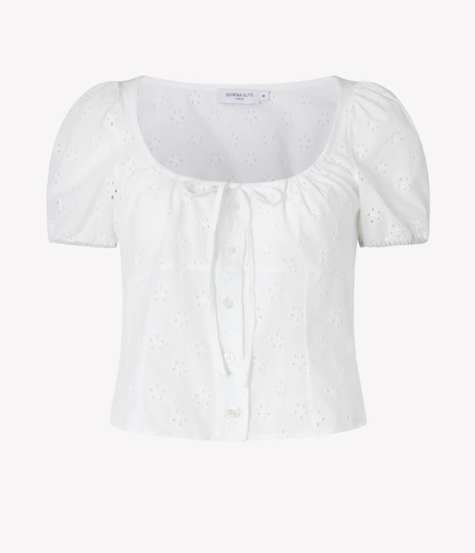 Broderie Bodice Top