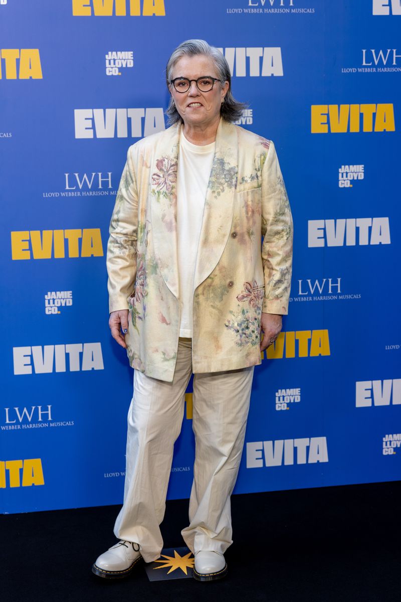 Rosie O'Donnell attends the West End Opening Night of "Evita" at the London Palladium 