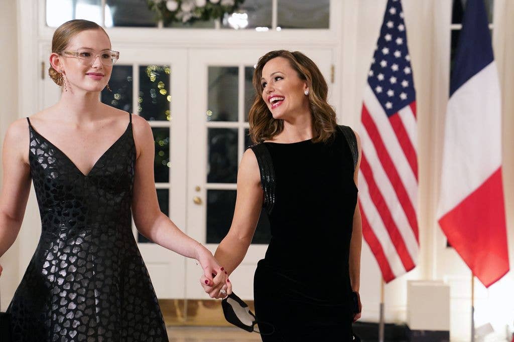 violet affleck black dress