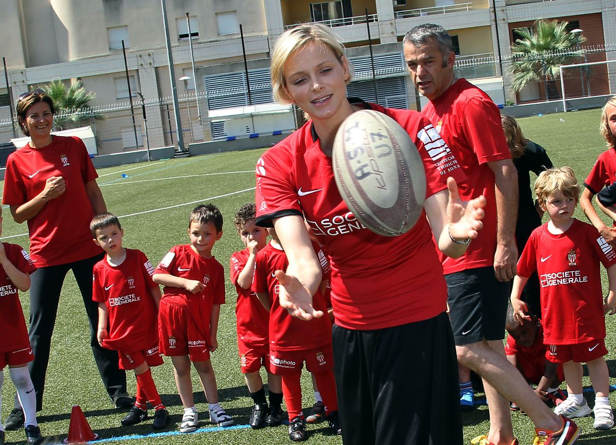 Charlene of Monaco has long pursued rugby