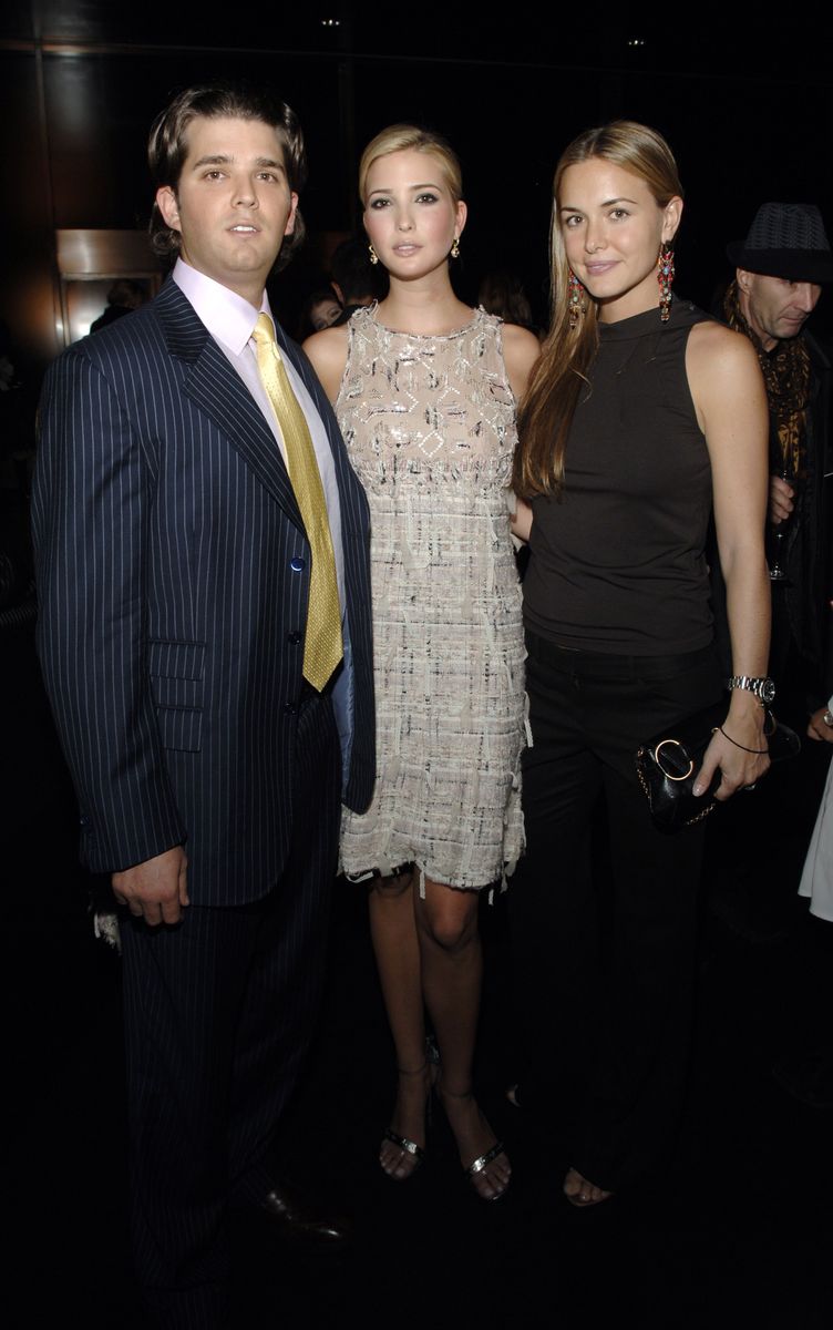 Donald Trump Jr., Ivanka Trump wearing Chanel and Vanessa Haydon (Photo by Shawn Ehlers/WireImage for CHANEL)