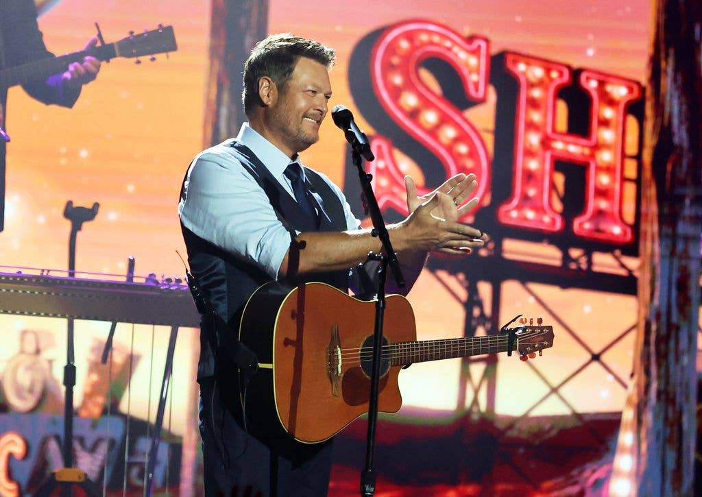 Blake Shelton performs onstage during the 61st Academy of Country Music Awards at MGM Grand Garden Arena on May 17, 2026 in Las Vegas, Nevada