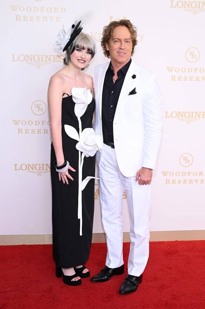 Dannielynn Birkhead and Larry Birkhead attend the Kentucky Derby 152 at Churchill Downs on May 02, 2026 in Louisville, Kentucky. (Photo by Daniel Boczarski/Getty Images for Churchill Downs)