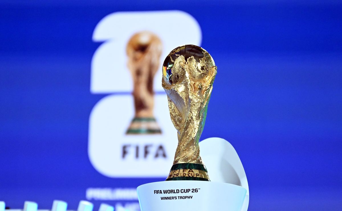 A view of FIFA World Cup 26' Winner Trophy as draw for the 2026 World Cup European qualifiers kicks off in the FIFA headquarters in Zurich, Switzerland on December 13, 2024