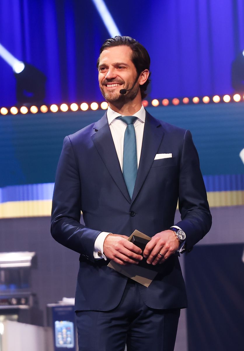 Jury member Prince Carl Philip of Sweden during the Chef of the Year 2023 final competition at Annexet on October 19, 2023 in Stockholm, Sweden.