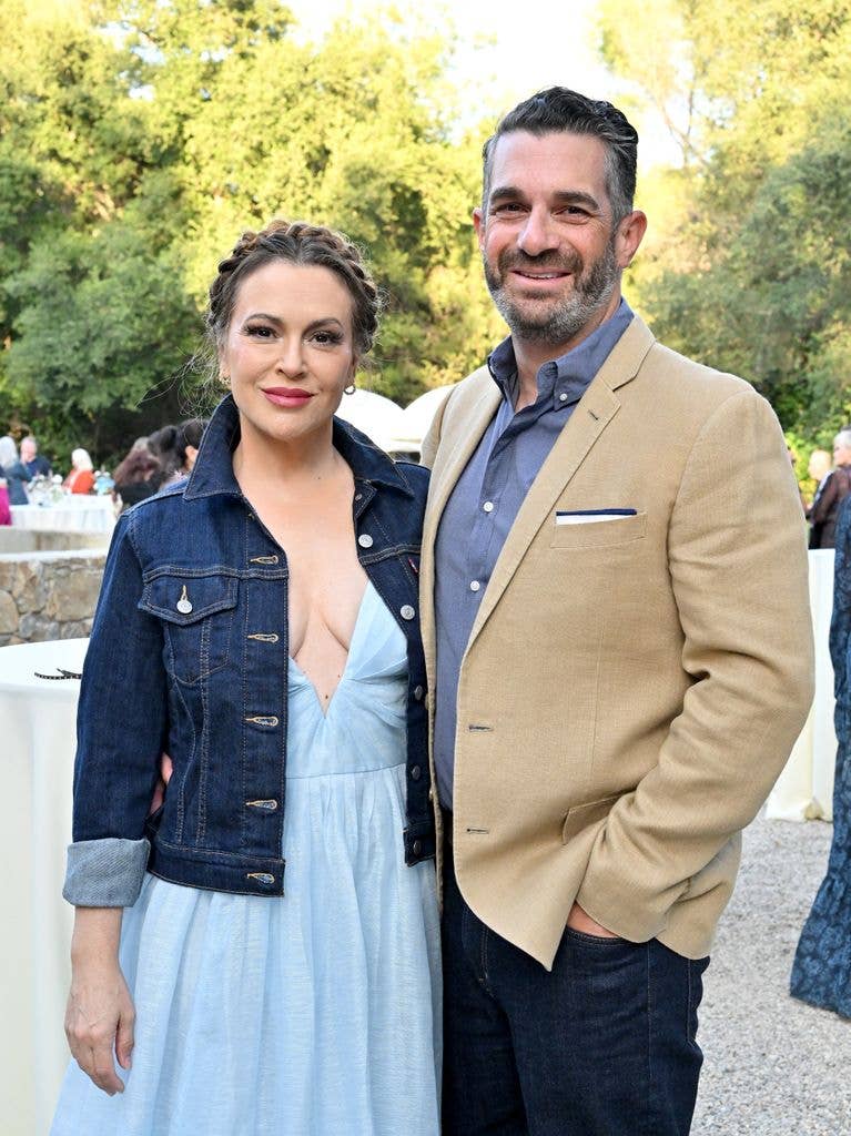Alyssa with husband David Bugliari in Malibu