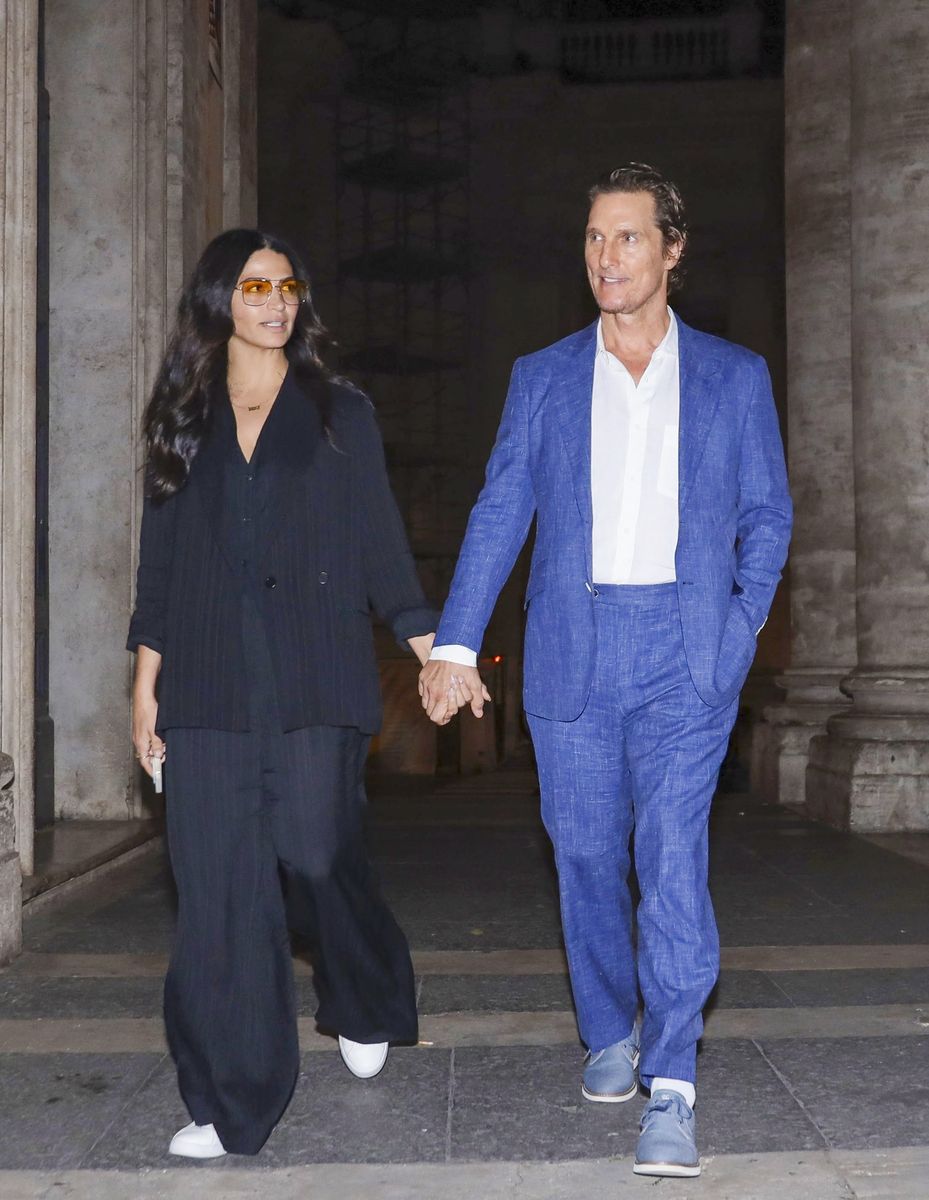 Camila Alves embraces effortless glamour and coordinated looks on romantic Rome night with Matthew McConaughey