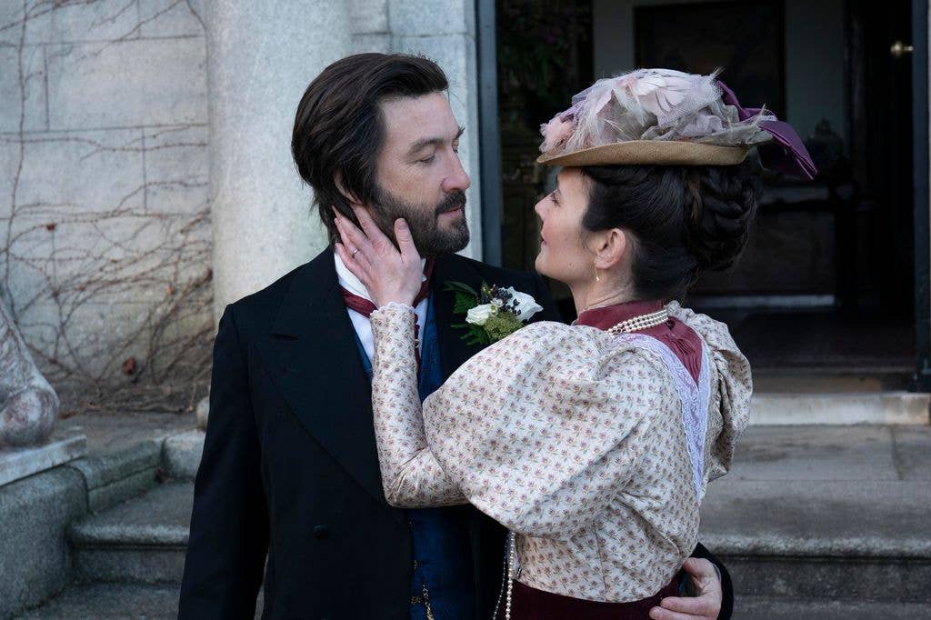 Mary (Claire Cooper) and Sam (Liam McMahon) Hardacre