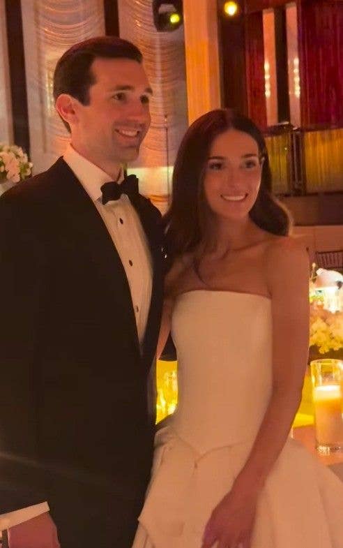 photo of bride and groom