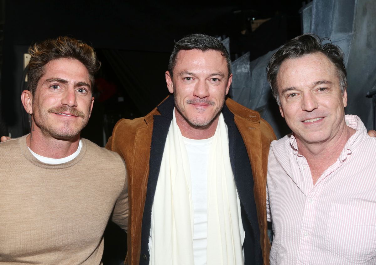 Olarra previously dated Luke Evans