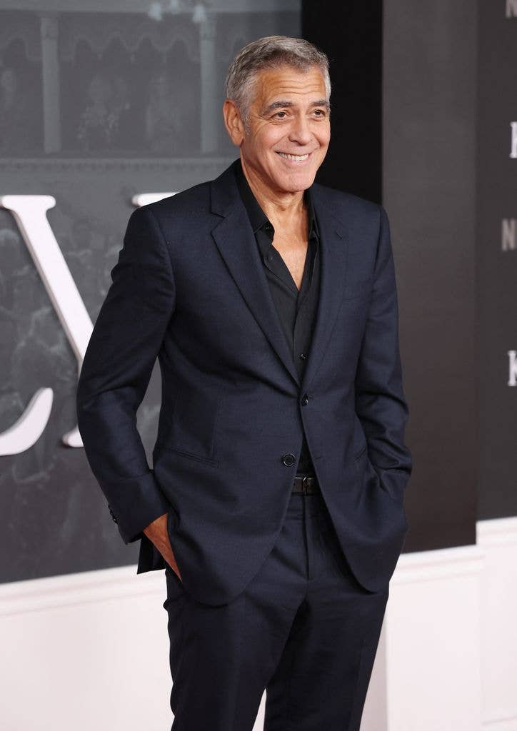 george clooney black suit