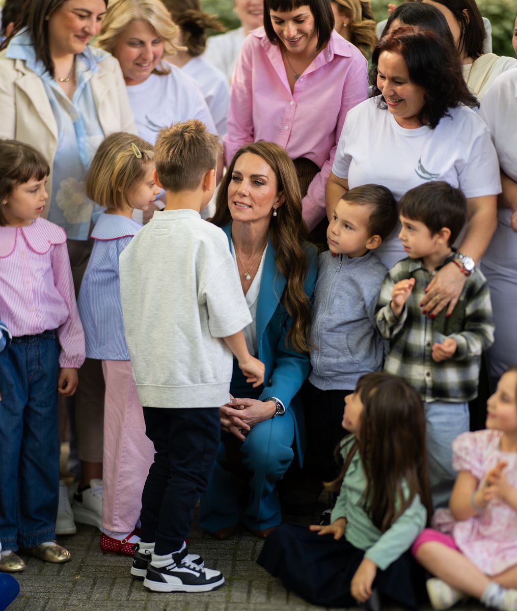 Catherine, Princess of Wales, visits Scuola Comunale d'Infanzia Anna Frank, a municipal pre-school for ages  3-6