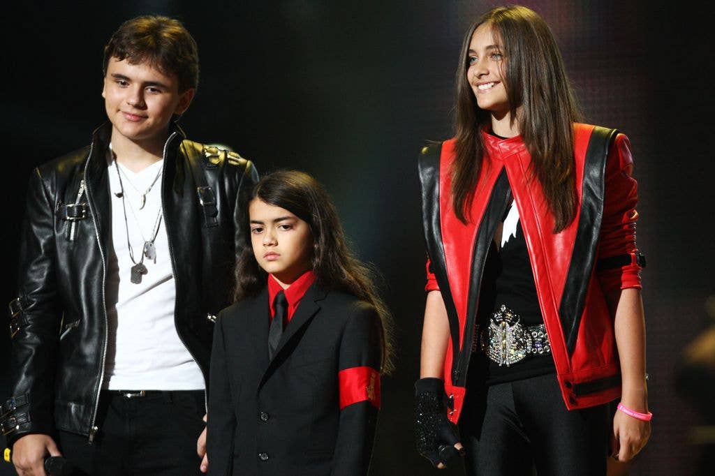 Paris with her siblings Prince and Bigi