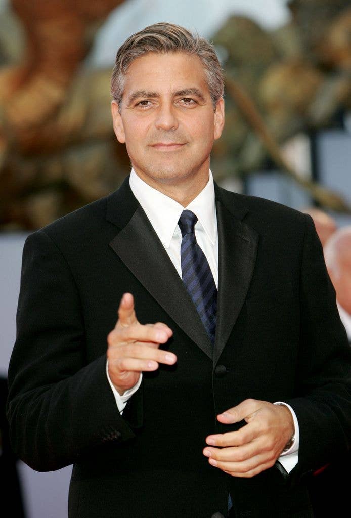 George Clooney in suit  during 2005 Venice Film Festival 