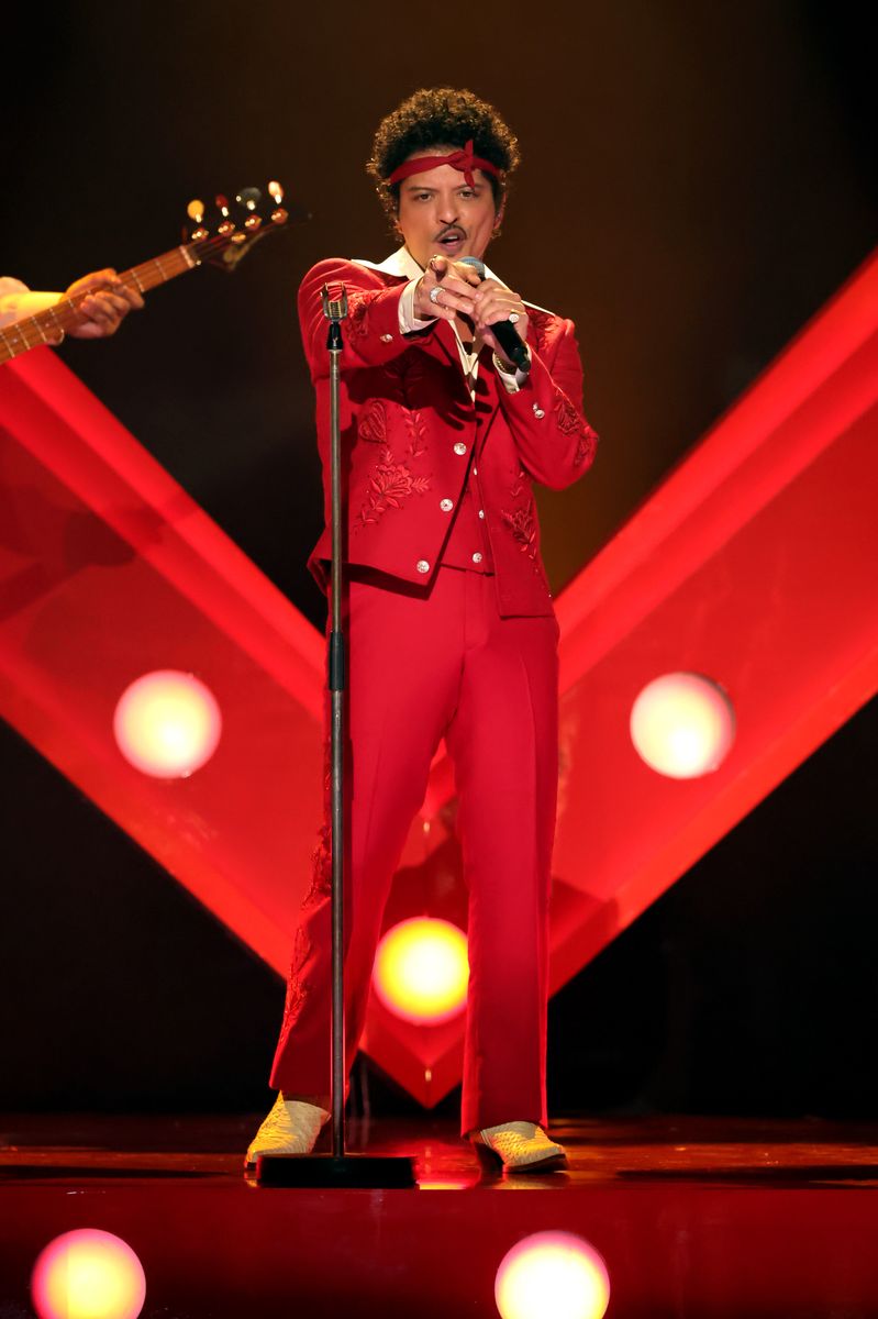  Bruno Mars performs onstage during the 68th GRAMMY Awards.