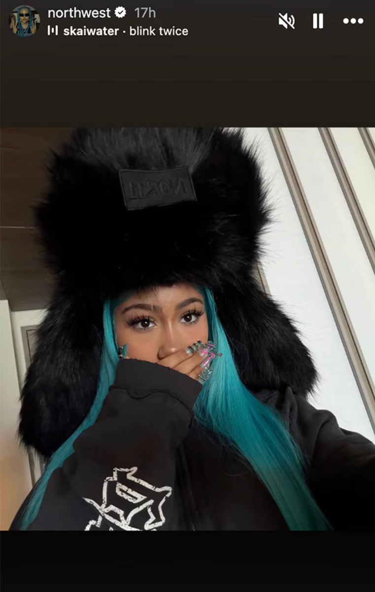 North West shows off her nails on Instagram