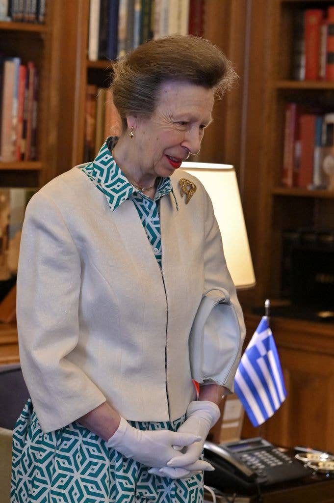 A photo of Princess Anne in Greece
