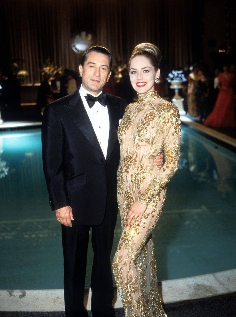 Robert De Niro and Sharon Stone for the film Casino, 1995