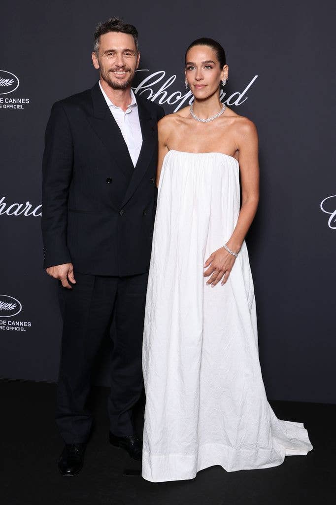 James Franco and Izabel Pakzad attend the Chopard Trophy photocall at the 79th annual Cannes Film Festival at Carlton Hotel on May 15, 2026 in Cannes, France. (Photo by Pascal Le Segretain/Getty Images)