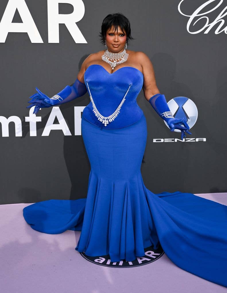 lizzo blue gown cannes