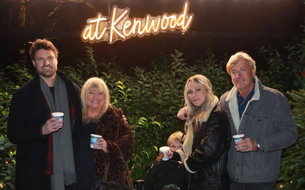 Jack Madeley, Judy Finnigan, Chloe Madeley and Richard Madeley at the VIP Launch of Christmas At Kenwood on December 06, 2023