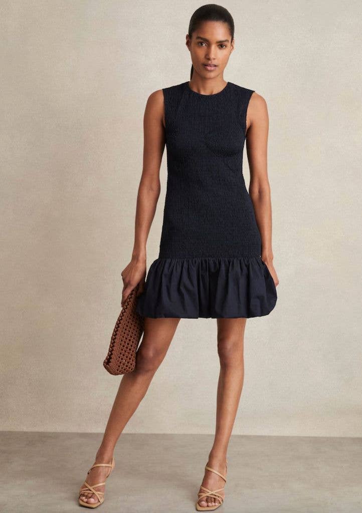 Reiss 'Belinda' Navy Puffball Dress as worn by Cat Deeley on This Morning