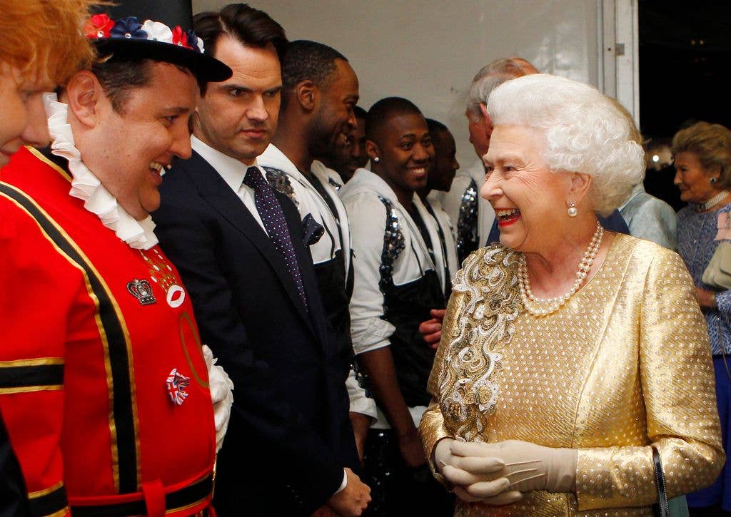 Peter meeting the Queen during The Diamond Jubilee Concert