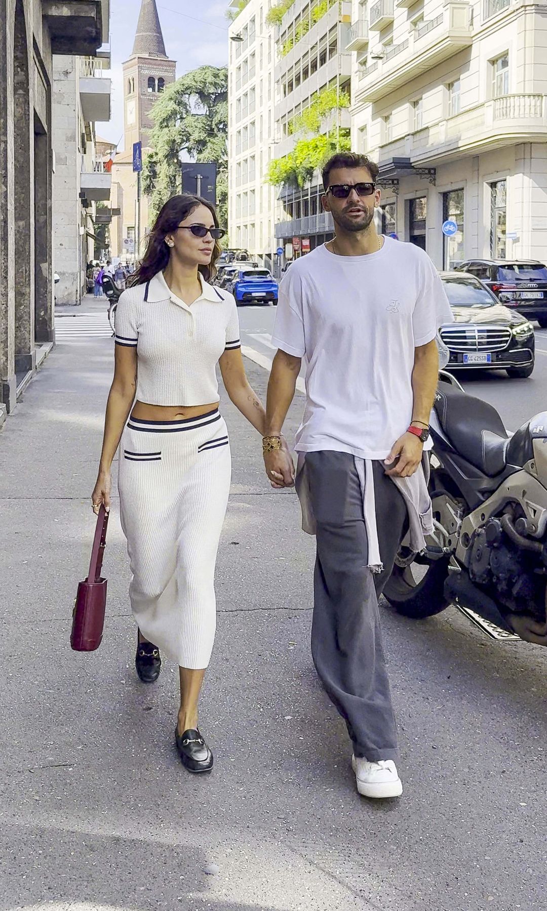 Gonzalez and Dimitrov were photographed in Milan