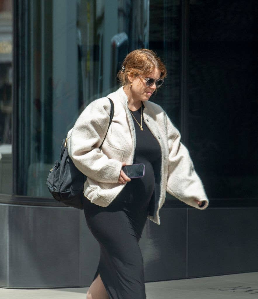 Princess Eugenie seen with baby bump